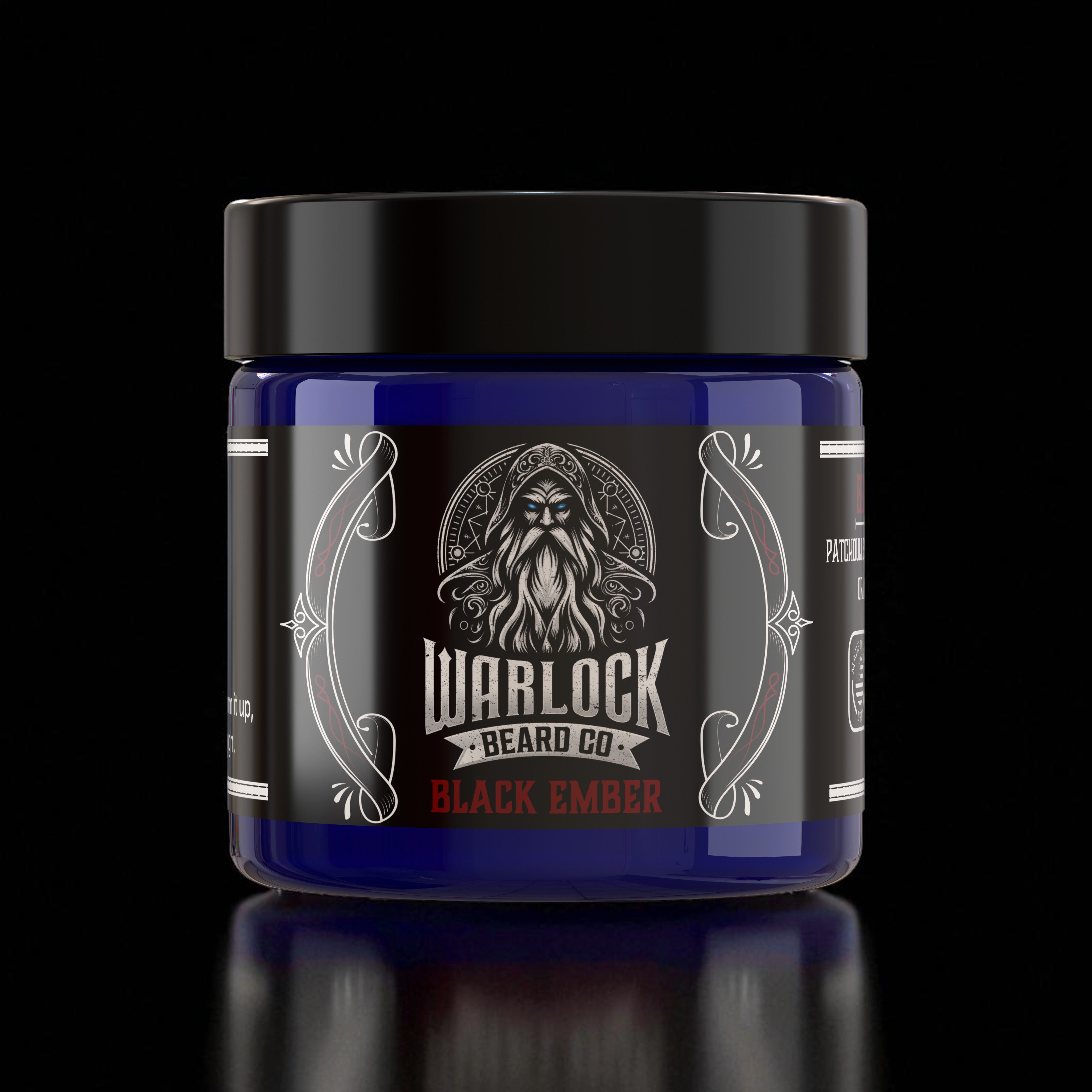 Black Ember Beard Butter | Smoky Amber & Wood – Warlock Beard Co