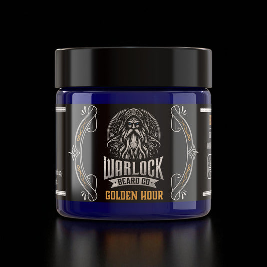 Golden Hour Beard Butter | Uplifting Citrus & Wood – Warlock Beard Co