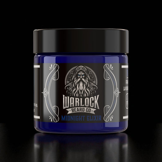 Midnight Elixir Beard Butter | Dark & Smooth Essential Blend – Warlock Beard Co