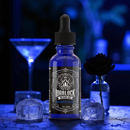 Midnight Elixir Beard Oil | Dark & Smooth Essential Blend – Warlock Beard Co